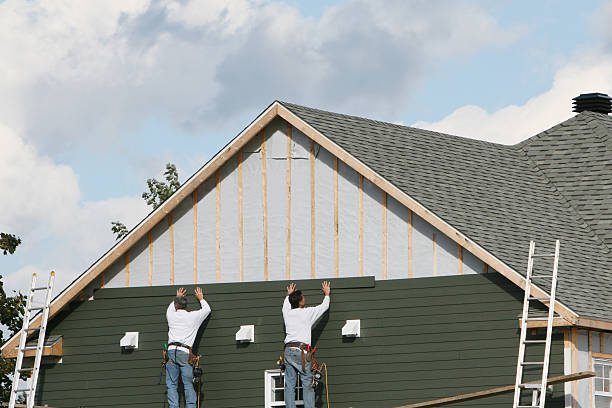 Professional Siding Replacement technician working in Rex, GA